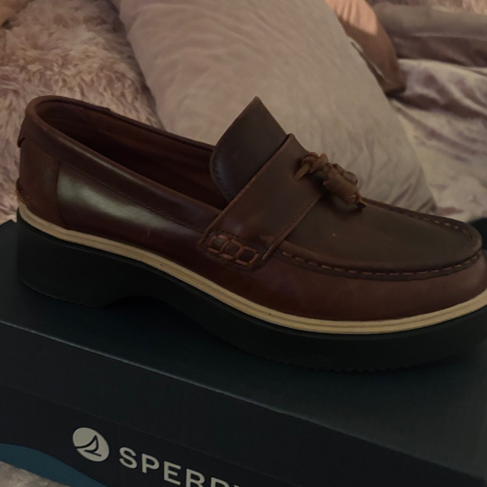 Sperry Men's Dark Brown Leather Loafers